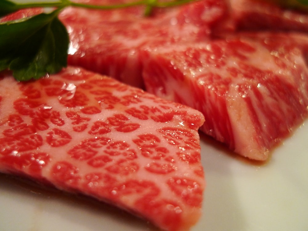 A5 Wagyu kalbi with cabbage & pine nuts